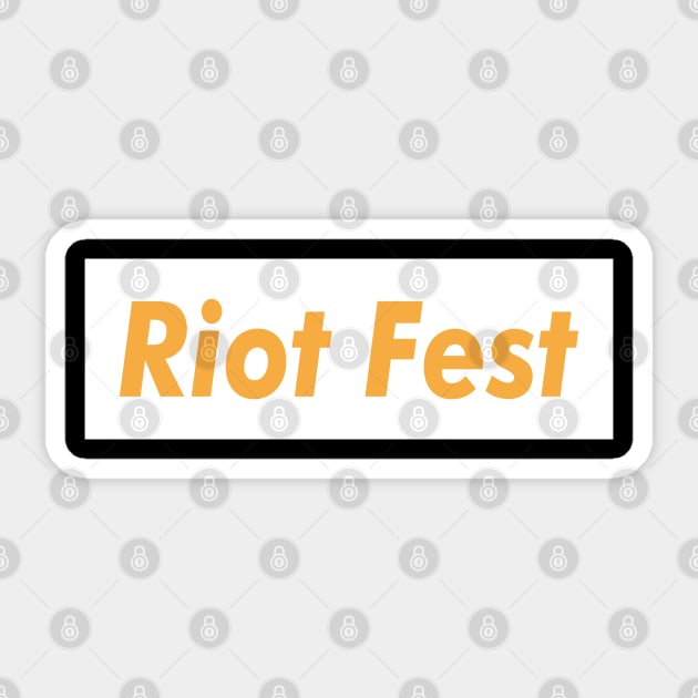 Riot Fest Meat Brown Sticker by WE BOUGHT ZOO